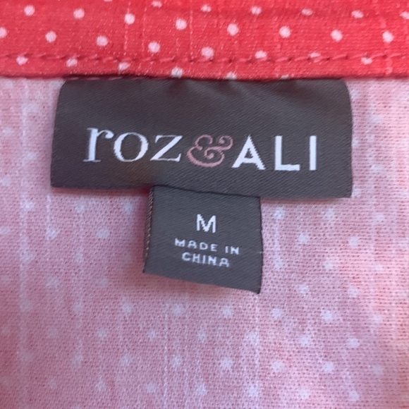 Roz & Ali Polk-a-dot Jacket Size Medium - Picture 5 of 15